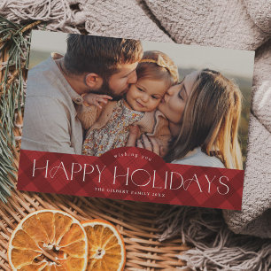 Rustiek Red Plaid Fotovakantie Magnetische Kaart