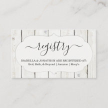 Rustiek Register Invoegen / Behuizing voor uitnodi