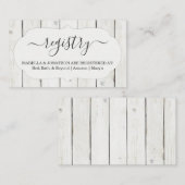 Rustiek Register Invoegen / Behuizing voor uitnodi Informatiekaartje (Voorkant / Achterkant)