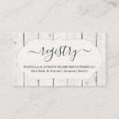 Rustiek Register Invoegen / Behuizing voor uitnodi Informatiekaartje (Voorkant)