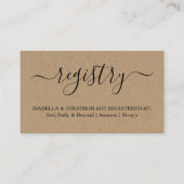 Rustiek Register Invoegen / Behuizing voor uitnodi Informatiekaartje (Voorkant)