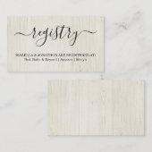 Rustiek Register Invoegen / Behuizing voor uitnodi Informatiekaartje (Voorkant / Achterkant)