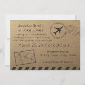 Rustiek, Reizen Thema Bruiloft Uitnodigen Kaart (Voorkant)