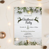 Rustiek rendier kerstfeest kaart