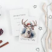 Rustiek Rendier Kerstmis, op maat Kaart