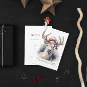 Rustiek Rendier Kerstmis, op maat Kaart