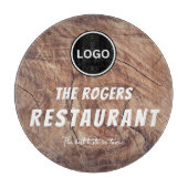 Rustiek Restaurant Zakelijk Logo Snijplank (Voorkant)