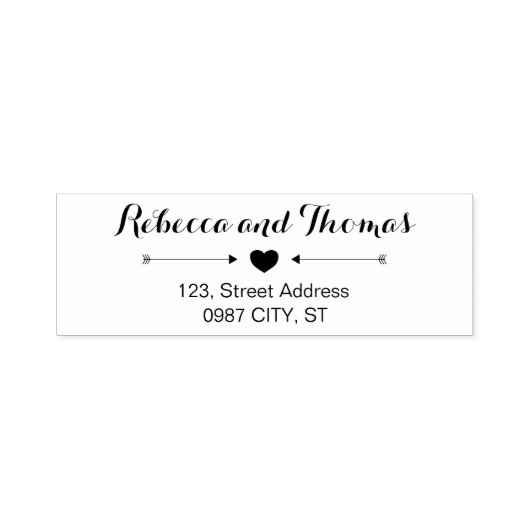 Rustiek retour adres zelf-inking bruiloft stempel (Design)