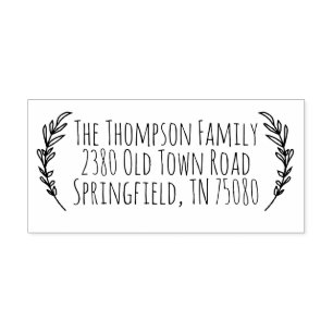 Rustiek retouradres Zelf Inking Stamp Spring Zelfinktende Stempel