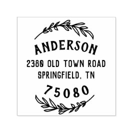 Rustiek retouradres Zelf Inking stempel Hand getro