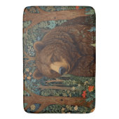Rustiek retro bruin beer badmat (Voorkant Verticaal)