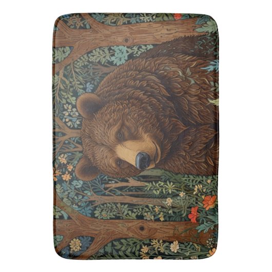 Rustiek retro bruin beer badmat (Voorkant Verticaal)