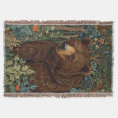 Rustiek retro bruin beer deken (Voorkant)