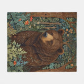 Rustiek retro bruin beer fleece deken (Voorkant (Horizontaal))
