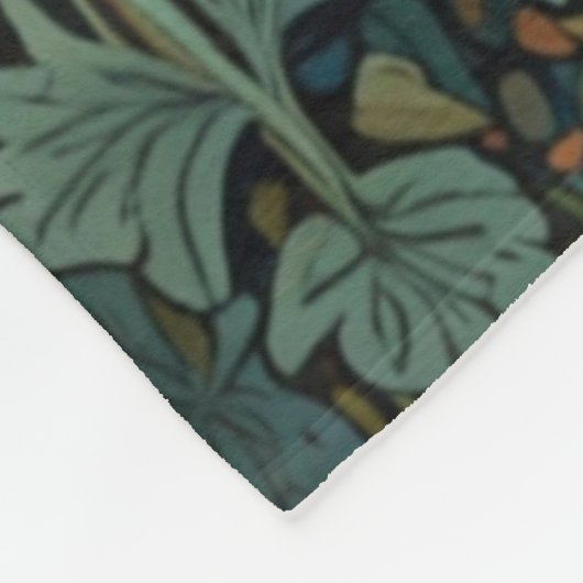 Rustiek retro bruin beer fleece deken (Hoek)