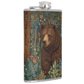 Rustiek retro bruin beer heupfles (Rechts)