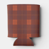 Rustiek Retro Plaid Beer Gepersonaliseerd Blikjeskoeler (Achterkant)