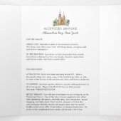 Rustiek River Trouwprogramma Drieluik Programma (Binnenkant midden)