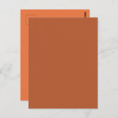 Rustiek Roest Bruin Effen Kleur Briefkaart (Voorkant / Achterkant)