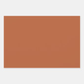 Rustiek Roest Bruin Effen Kleur Inpakpapier Vel (Voorkant 2)