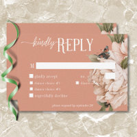 rustiek roest & perzik pioenrozen diner