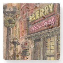 Rustiek Romantisch City Stroll Onderzetter