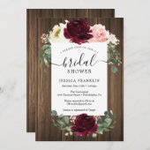 Rustiek Romantisch Groen Bruids Douche Uitnodiging (Voorkant / Achterkant)