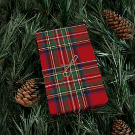 Rustiek Rood Groen Plaid Classic Stewart Tartan Cadeaupapier