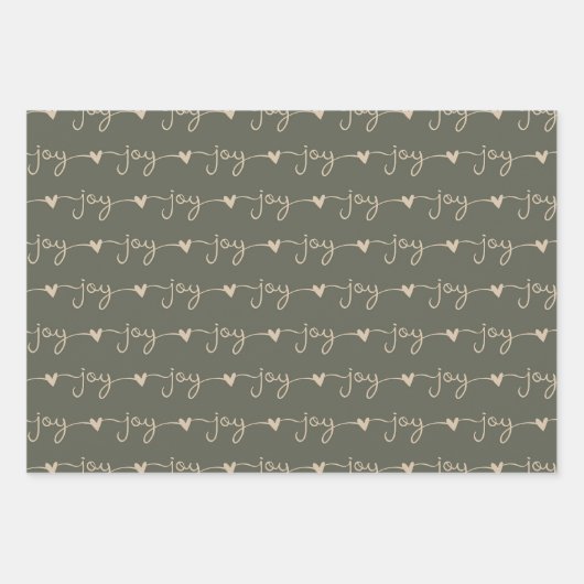 Rustiek Rood, Tan & Groen Kerstmis Verpakkend Docu Inpakpapier Vel (Voorkant 3)