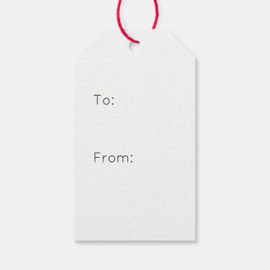 Rustiek Rood & Wit geruite Cookie Tray Cadeaulabel (Achterkant)