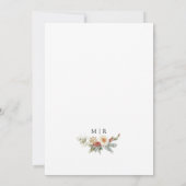 Rustiek Rood & Wit Kerst Krans Winter Wedding Kaart (Achterkant)