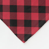 Rustiek Rood Zwart Buffalo Plaid Lumberjack Patroo Fleece Deken (Hoek)