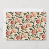 Rustiek Roos Beige Flower Vrijgezellenfeest Custom Bedankkaart (Achterkant)