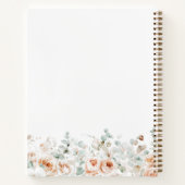 Rustiek Roos Bloemen Bloemen Bloemengroen Bakken R Notitieboek (Achterkant)