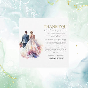 Rustiek Roos Boho Floral Bridal Dank u