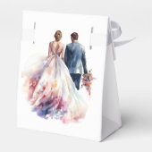 Rustiek Roos Boho Floral Bruiloft Bedankdoosjes (Achterkant)