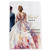 Rustiek Roos Boho Floral Vrijgezellenfeest Medium Cadeauzakje (Voorkant)