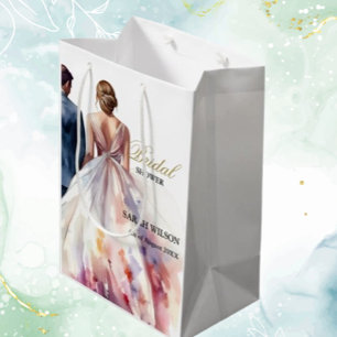 Rustiek Roos Boho Floral Vrijgezellenfeest Medium Cadeauzakje