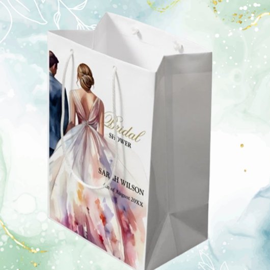 Rustiek Roos Boho Floral Vrijgezellenfeest Medium Cadeauzakje