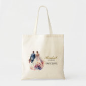 Rustiek Roos Boho Floral Vrijgezellenfeest Tote Bag (Voorkant)