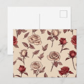 rustiek Roos Briefkaart (Voorkant / Achterkant)