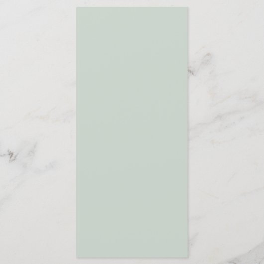 Rustiek Roos Country Bruiloft Menu (Achterkant)