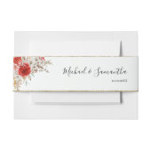 Rustiek Roos Country Bruiloft Uitnodigingen Wikkel (Voorkant Voorbeeld)