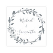 Rustiek Roos Country Bruiloft Zelfinktende Stempel (Design)