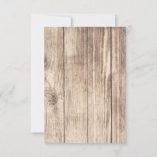 Rustiek Roos Elegant Licht Diamant Tafelnummer (Achterkant)