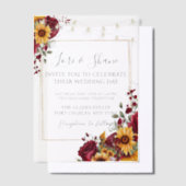Rustiek Roos en Aster Wedding Vellum Uitnodigingen (Offset)