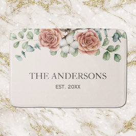 Rustiek Roos Eucalyptus Floral Botanical Badmat