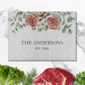 Rustiek Roos Eucalyptus Floral Botanical Snijplank