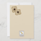 Rustiek Roos Gold Bevestigingsuitnodiging Kaart (Achterkant)