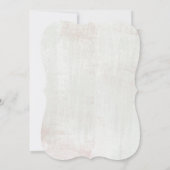 Rustiek Roos goud textured Wedding Invitation Kaart (Achterkant)